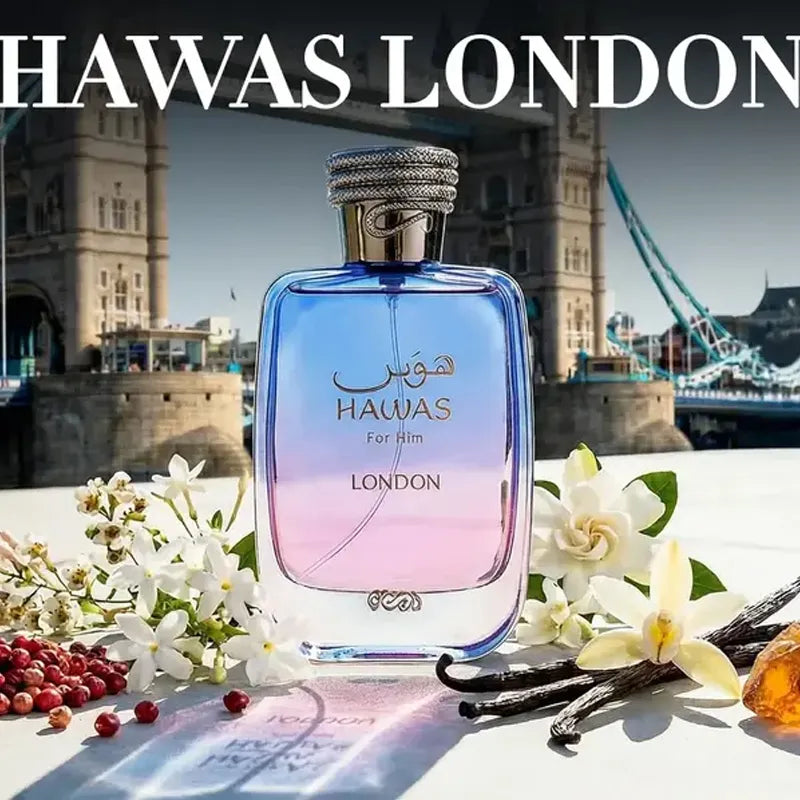 Botella Hawas London 100ml Eau de Parfum vista detallada