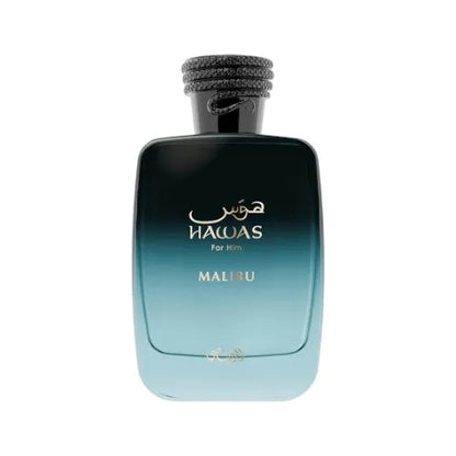 hawas malibu rasasi perfume original para hombre eau de parfum con estilo moderno y aroma sofisticado
