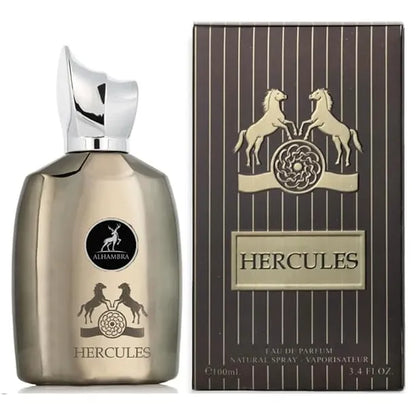 frasco del perfume hercules maison alhambra 100 ml eau de parfum para hombre con diseño elegante y oscuro