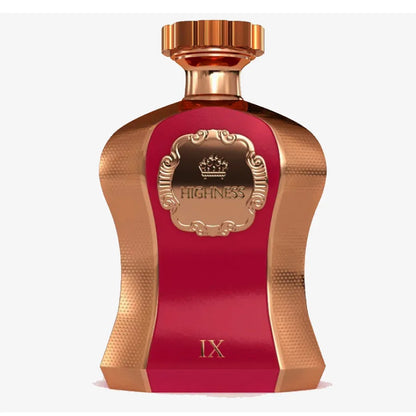 Caja del perfume Highness IX Afnan presentación original premium
