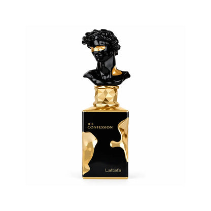 frasco de perfume his confession lattafa edp 100 ml para hombre