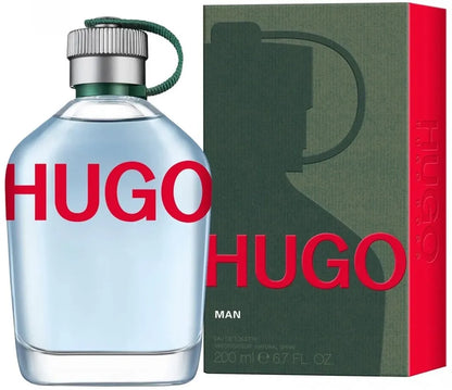Frasco del perfume Hugo Man Hugo Boss de 200ml diseño moderno y casual masculino