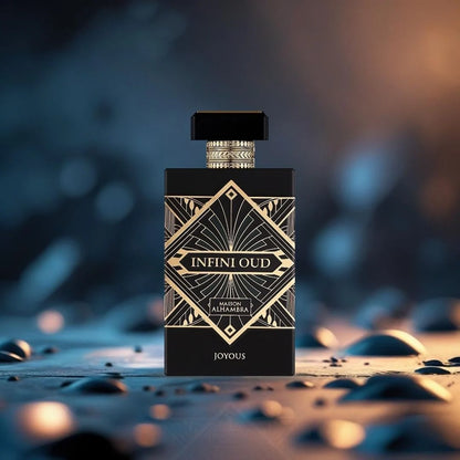 Presentación completa del perfume Infini Oud Maison Alhambra 100ml
