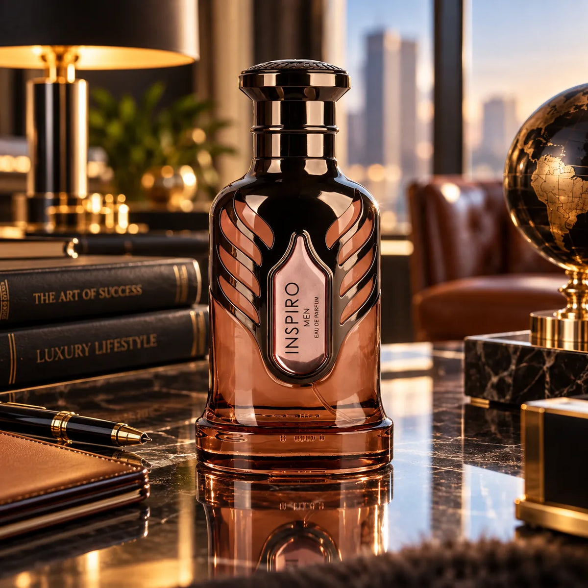 vista completa de riiffs inspiro men edp 100 ml, fragancia oriental fougère masculina