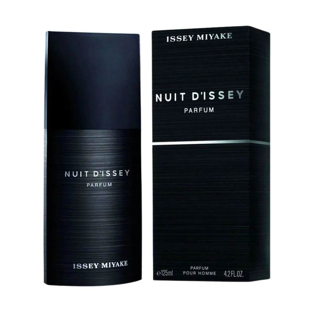 frasco del perfume nuit dissey parfum issey miyake 125 ml para hombre en tono negro elegante