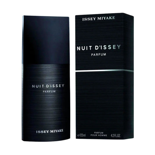frasco del perfume nuit dissey parfum issey miyake 125 ml para hombre en tono negro elegante