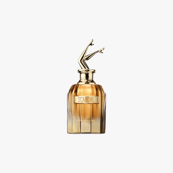 Perfume Jean Paul Gaultier Scandal Absolu 80ml frasco icónico con diseño de corsé y logo dorado