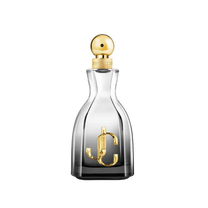 imagen de la caja del perfume i want choo forever jimmy choo junto al frasco femenino