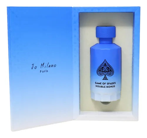 Vista lateral del perfume Jo Milano Game Of Spades Double Bonus 100ml