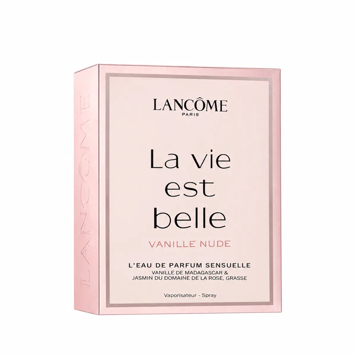 Frasco de La Vie Est Belle Vanille Nude de Lancôme 100 ml EDP para mujer con esencia cremosa y floral