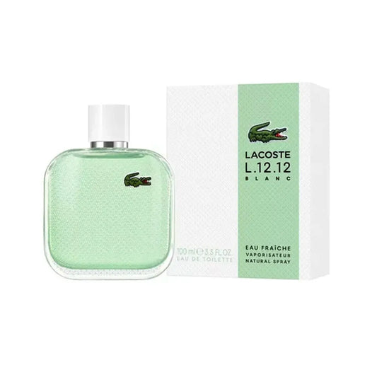 Perfume Lacoste L.12.12 Blanc Eau Fraîche Eau de Toilette 100ml vista frontal