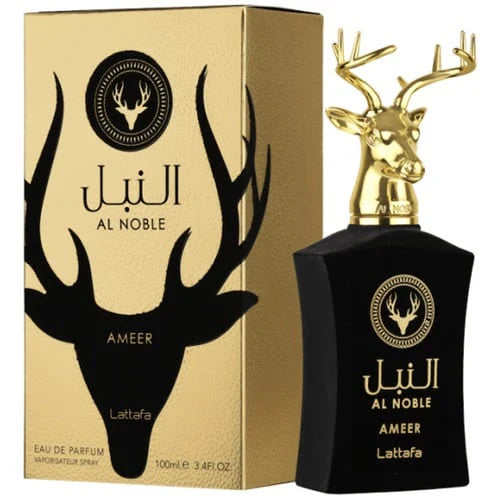 fragancia árabe amaderada especiada ameer al noble edp 100ml con notas de pimienta y sándalo