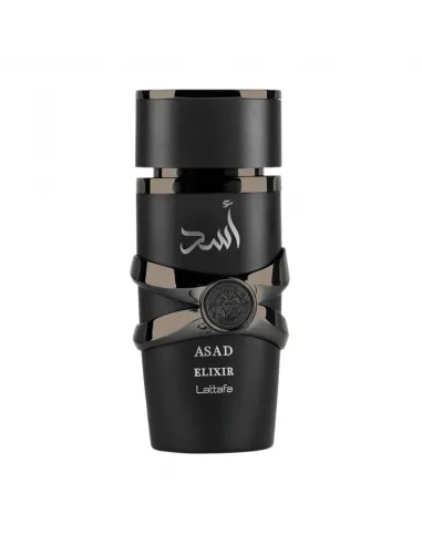 Detalle del frasco Lattafa Asad Elixir Eau De Parfum 100ml