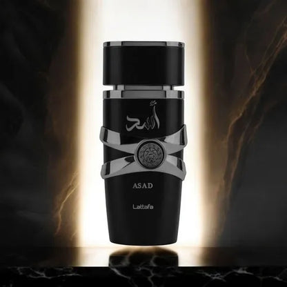 Presentación completa del perfume Lattafa Asad Elixir 100ml
