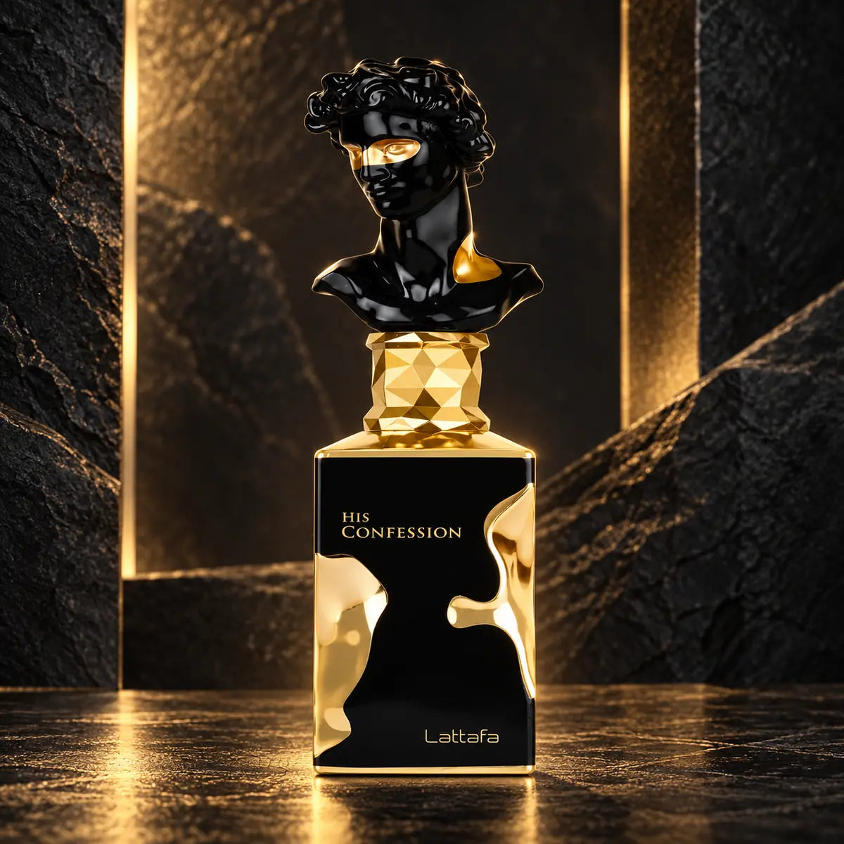 presentación de lattafa his confession edp 100 ml para hombre