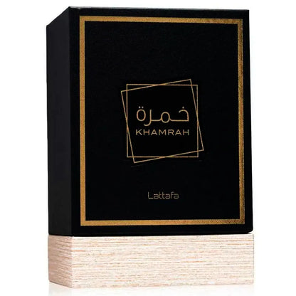 Caja Lattafa Khamrah 100 ml Eau de Parfum empaque original