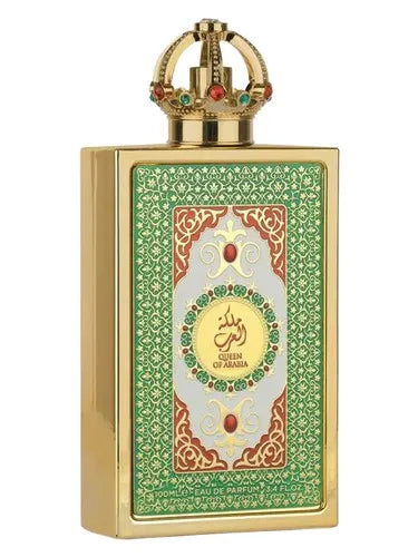 Detalle del frasco Lattafa Queen Of Arabia 100ml Eau de Parfum