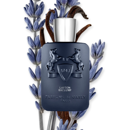 imagen de la caja de Layton Exclusif parfum Parfums de Marly con frasco de 125 ml