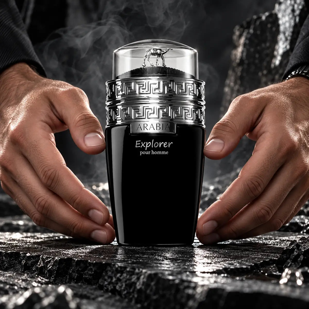 presentación de perfume le chameau arabia explorer edp 100 ml para hombre