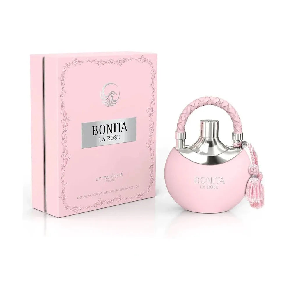 frasco de le falconé bonita la rose edp 90 ml para mujer sobre fondo limpio