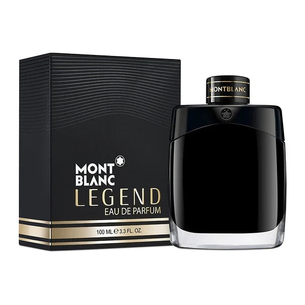 Fragancia masculina Mont Blanc Legend con notas de lavanda pachulí y frutas