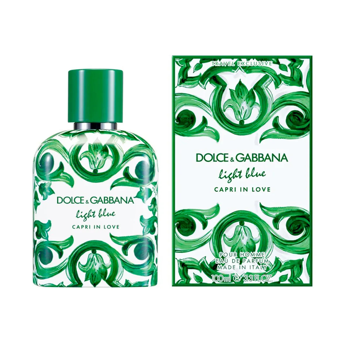 Perfume Light Blue Capri In Love Pour Homme Travel Retail Exclusive Dolce&Gabbana 100ml EDP