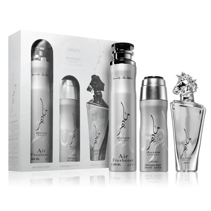 Fragancia Maahir Legacy set de Lattafa Unisex EDP 100ml con aroma sofisticado para hombre y mujer

