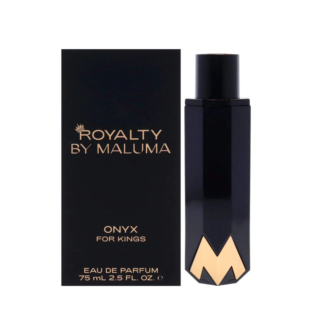 Perfume Maluma Royalty Onyx 75ml vista frontal