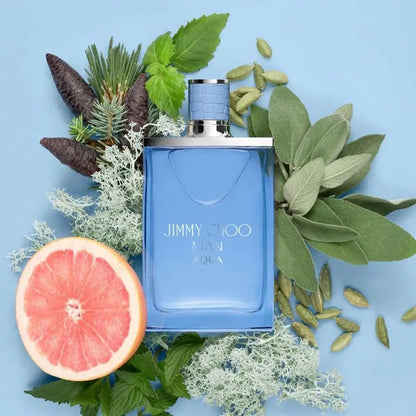 jimmy choo man aqua perfume masculino 100ml eau de parfum aroma aromático acuático con acordes marinos pachulí y musgo