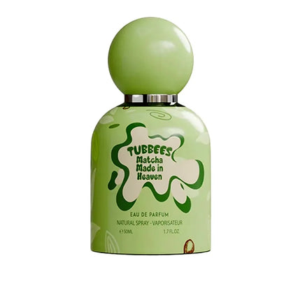 frasco de tubbees matcha made in heaven edp 50 ml con aroma verde y gourmand