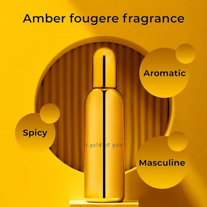 Frasco de perfume Milton Lloyd Colour Me Gold 100ml aroma floral oriental intenso y duradero