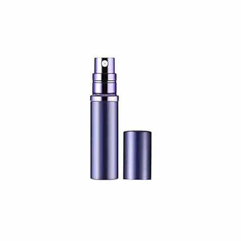 Perfumero Portátil Recargable Atomizador Violeta Morado Mate Metalizado