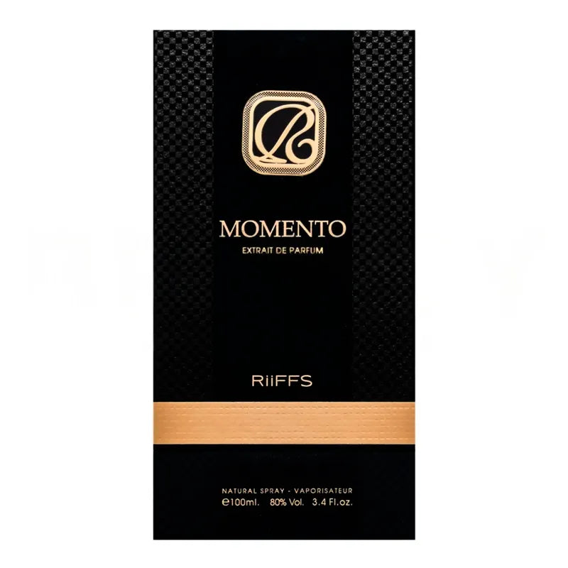 Caja del perfume Momento Riffs extrait de parfum 100 ml