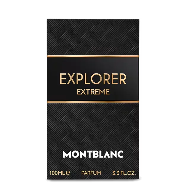 Vista lateral del perfume Montblanc Explorer Extreme Parfum 100ml