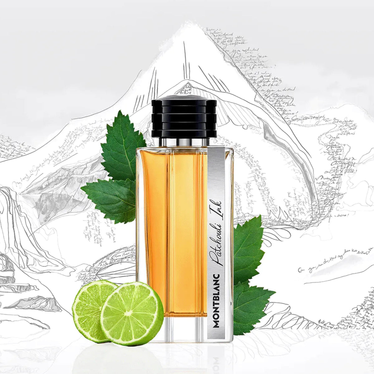 Caja original del perfume Montblanc Patchouli Ink Dark Woods EDP