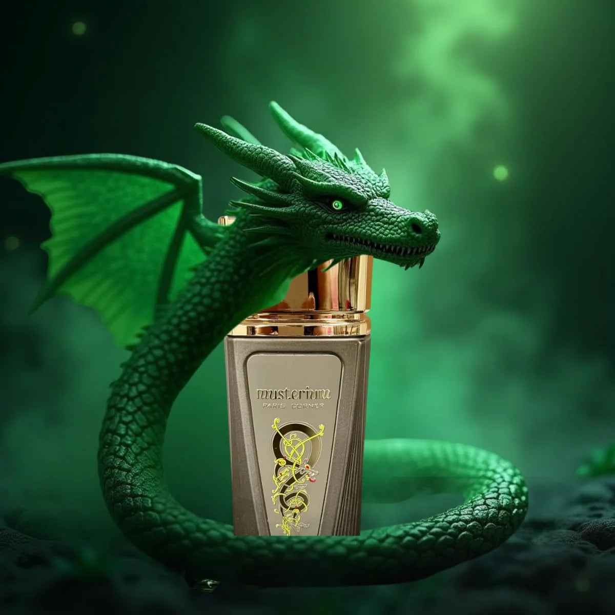 foto del perfume mysterium paris corner 100 ml resaltando su diseño sofisticado y estilo contemporáneo