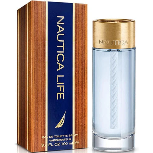 Nautica Life perfume masculino 100ml EDT con notas de manzana verde y almizcle perfecto para deportistas y hombres activos
