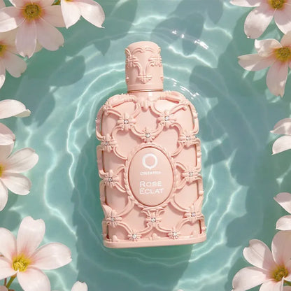 Detalle botella Orientica Rose Éclat Eau de Parfum mujer
