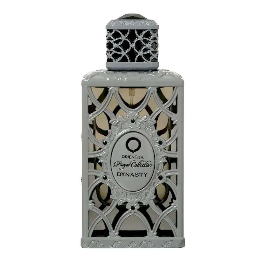 Detalle del frasco Orientica Royal Collection Dynasty Eau de Parfum 80ml