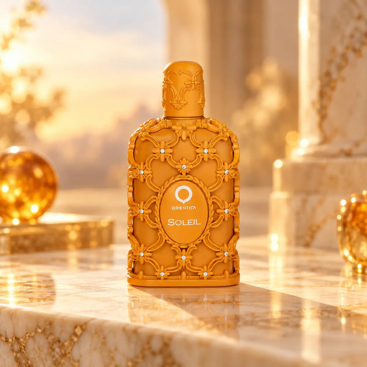 Orientica Soleil unisex 80 ml EDP con aroma oriental de almendra amarga, vainilla y almizcle