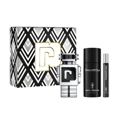 paco rabanne phantom estuche perfumes masculinos 100ml eau de toilette familia amaderada aromática con diseño innovador