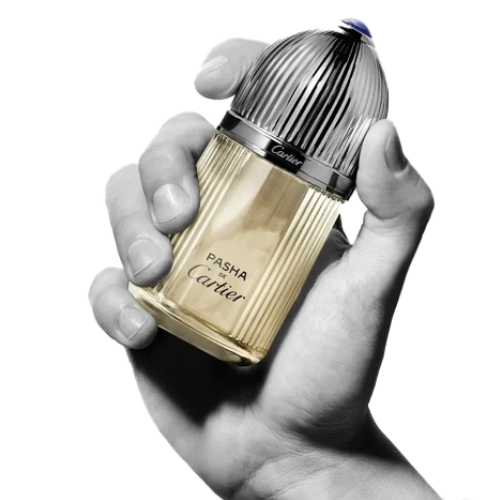 Pasha de Cartier Parfum presentación frontal perfume masculino