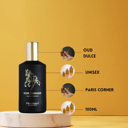 imagen de la caja del perfume Noir D'Arabie Pendora Scents original