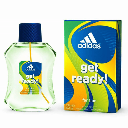 fragancia adidas get ready 100ml para hombres perfume con notas aromáticas exóticas y duraderas perfecto para quienes buscan frescura y vitalidad en su día a día diseño deportivo y moderno