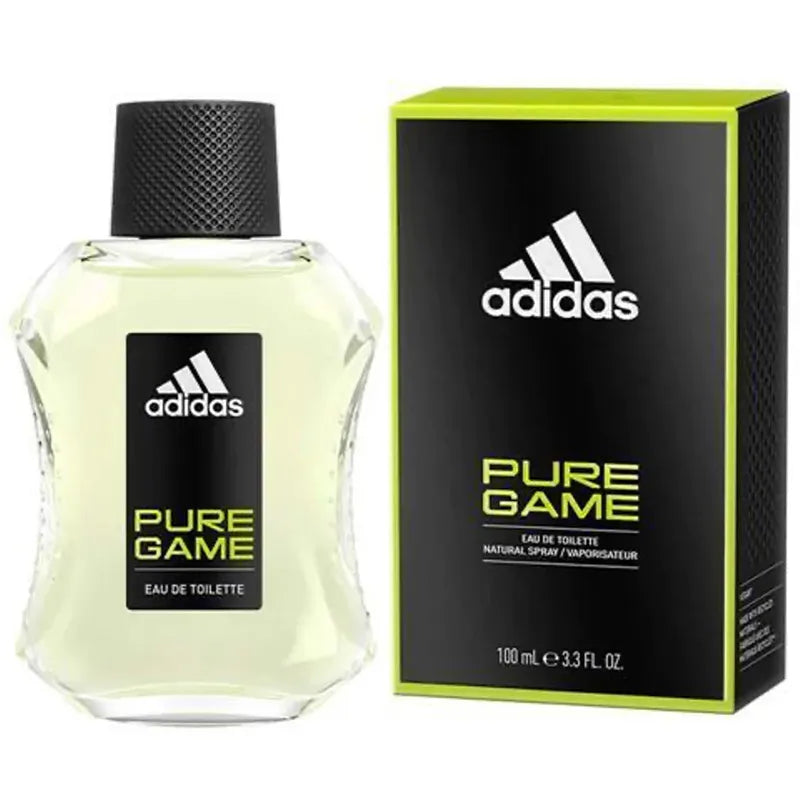 eau de toilette adidas pure game 100ml fragancia masculina inspirada en la energía del deporte y el estilo de vida activo
