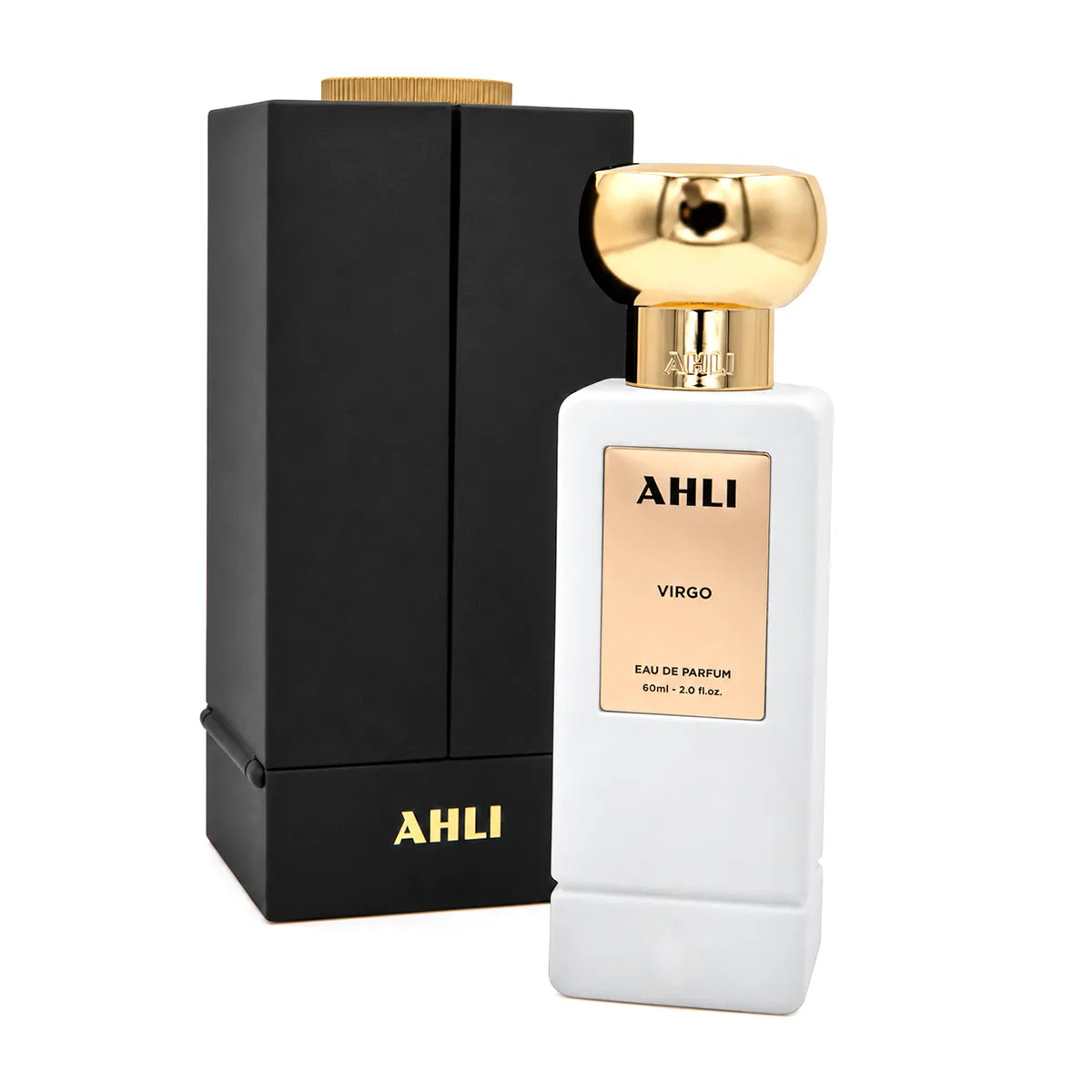 Perfume Ahli Virgo EDP 60 ml unisex con oud, rosa y notas ambaradas