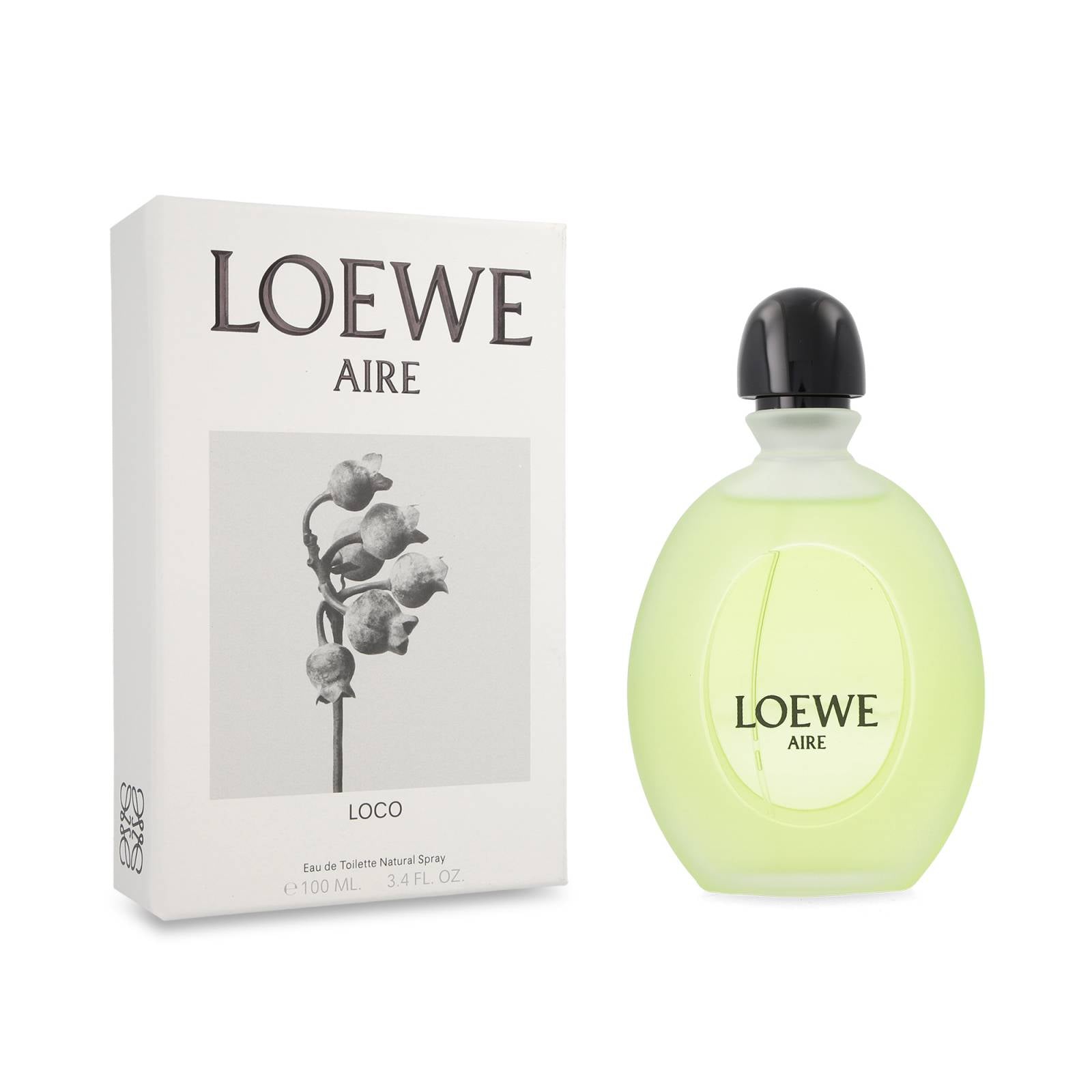 Detalle del frasco Perfume Aire Loco de Loewe Mujer floral frutal