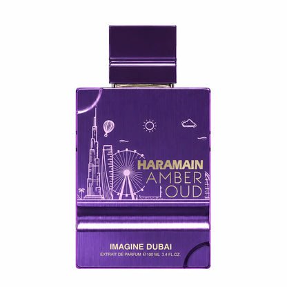 Perfume Al Haramain Amber Oud Imagine Dubai Extrait de Parfum 100 ml unisex con aroma dulce y floral