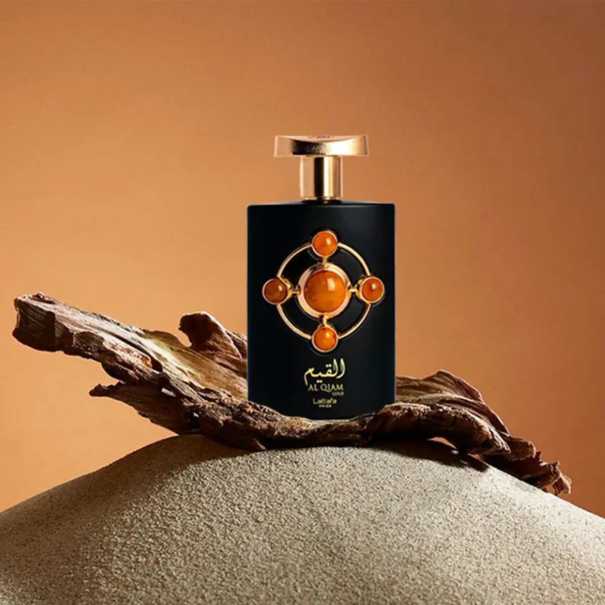 Presentación del perfume Al Qiam Gold de Lattafa Pride de 100 ml