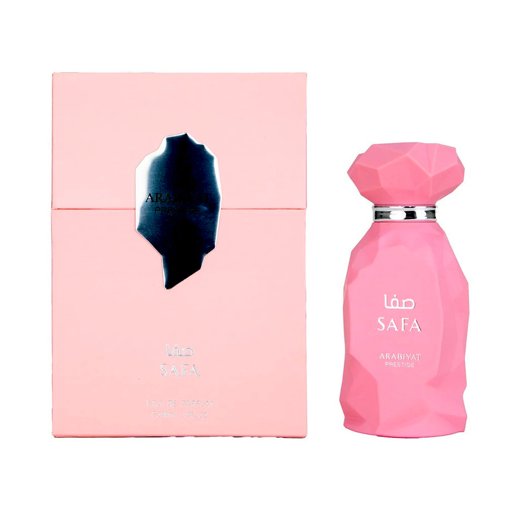 Perfume Arabiyat Prestige Safa EDP 100 ml para mujer con aroma floral frutal y gourmand